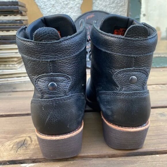 Redwing Black Leather Boot - Steel Toe - Picture 3 of 4